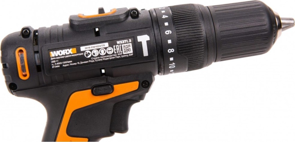 Дрель-шуруповерт аккумуляторная Worx WX371.3 ударная