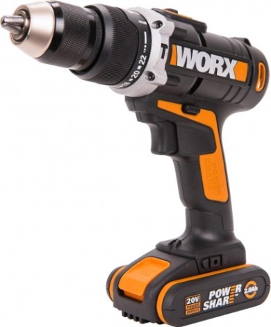 Дрель-шуруповерт аккумуляторная Worx WX372 ударная