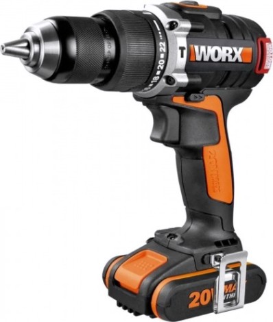 Дрель-шуруповерт аккумуляторная Worx WX373 ударная, бесщеточная