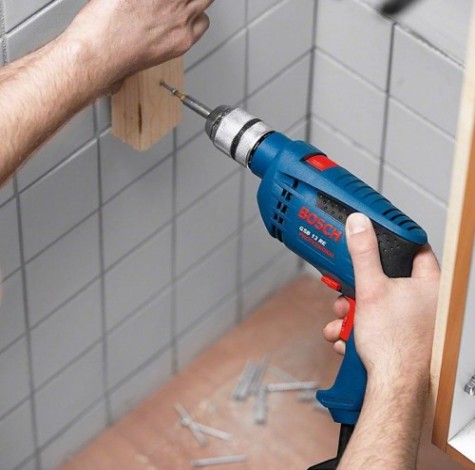 Дрель ударная сетевая BOSCH GSB 13 RE (БЗП) односкоростная [06012171R1]