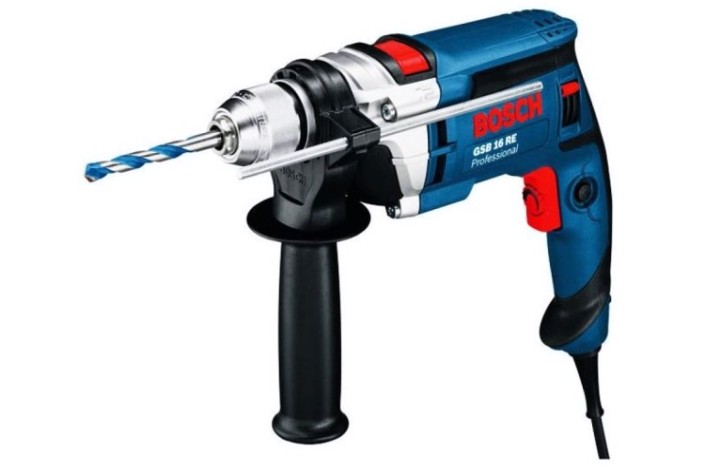 Дрель ударная сетевая BOSCH GSB 16 RE (ЗВП) односкоростная [0601148608]