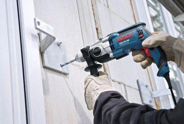 Дрель ударная сетевая BOSCH GSB 19-2 RE (БЗП) двухскоростная [060117B500] Кейс