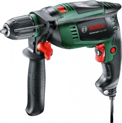 Дрель ударная сетевая BOSCH UniversalImpact 800 [0603131120] Кейс