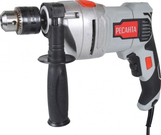 Дрель ударная сетевая Ресанта ДУ-16/1100МК [75/8/5]