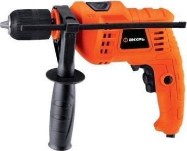 Дрель ударная сетевая ВИХРЬ ДУ- 550 Б односкоростная [900/72/8/6]