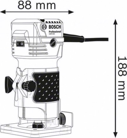 Фрезер сетевой BOSCH GKF 550 [06016A0020]