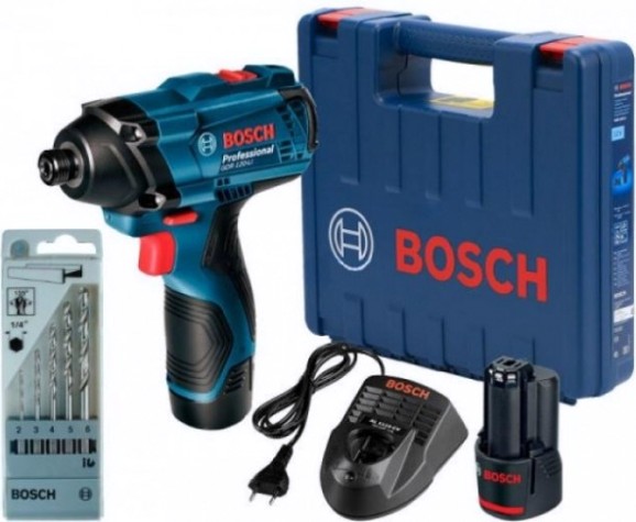 Гайковерт аккумуляторный BOSCH GDR 120-LI [06019F0005] 2х1,5Ач, кейс