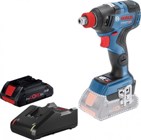 Гайковерт аккумуляторный BOSCH GDX 18 V-200 C с бесщеточным двигателем [0615990M46] 1х4,0Ач, картон