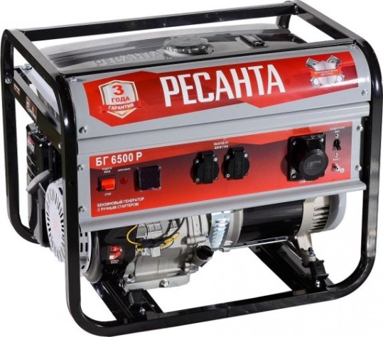Генератор бензиновый Ресанта БГ 6500 Р [64/1/45]