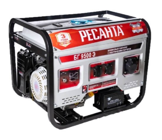 Генератор бензиновый Ресанта БГ 9500 Э [64/1/49]