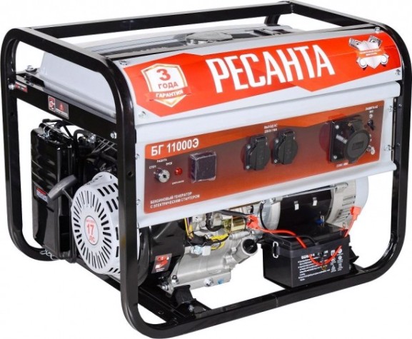 Генератор бензиновый Ресанта БГ11000Э [64/1/58]