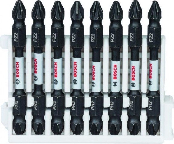 Кассета бит BOSCH Pick and Click IMPACT 65 мм 8 предметов PH2/PZ2 [2608522333]