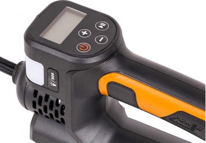 Компрессор автомобильный Worx WX092.9 без АКБ и ЗУ, с фонарем [WX092.9]