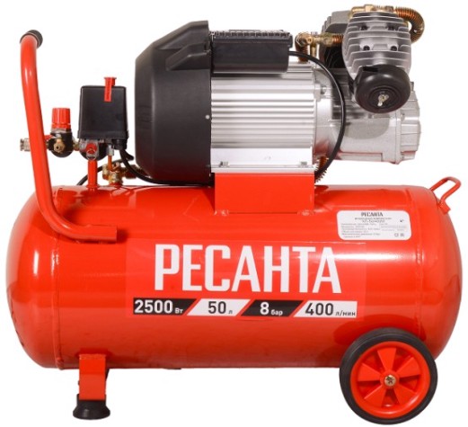 Компрессор поршневой Ресанта КП-50/400М [74/7/6]