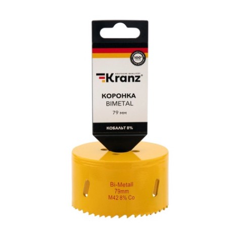 Коронка биметаллическая Kranz 79 мм Bimetal [KR-92-0239]