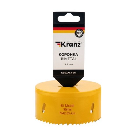 Коронка биметаллическая Kranz 95 мм Bimetal [KR-92-0242]