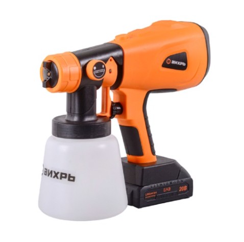 Краскопульт аккумуляторный ВИХРЬ АКП-20 Li (3.0 Ач) [72/17/5]