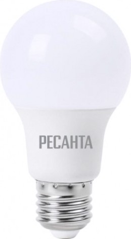 Лампа светодиодная Ресанта A60 7W 4000К E27 [76/1/12]