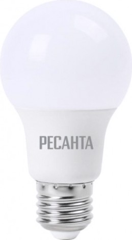 Лампа светодиодная Ресанта A60 9W 4000К E27 [76/1/14]