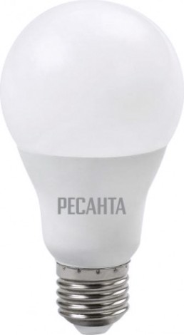 Лампа светодиодная Ресанта A65 15W 3000К E27 [76/1/19]