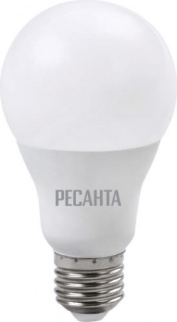 Лампа светодиодная Ресанта A65 15W 4000К E27 [76/1/20]