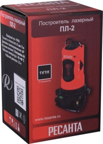 Лазерный уровень Ресанта ПЛ-2 построитель [61/10/522]