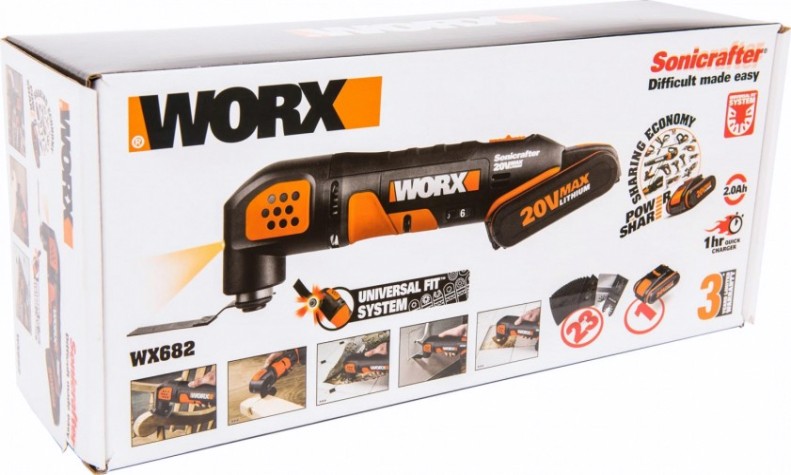 Многофункциональный инструмент аккумуляторный Worx WX682