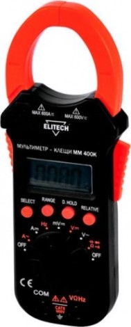 Мультиметр цифровой ELITECH ММ 400К Клещи [195068]