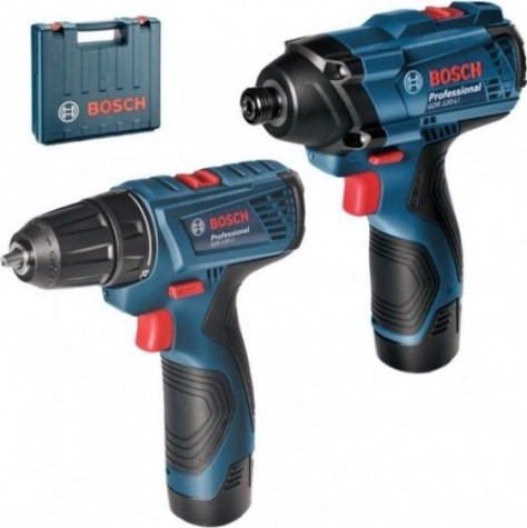 Набор аккумуляторного инструмента BOSCH GDR 120-LI+GSR 120-LI [06019F0002] 2х1,5Ач, кейс L-Boxx