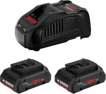 Набор аккумуляторов и зарядное устройство BOSCH GBA 18,0V 4,0 Ah Li-Ion + GAL1880CV [1600A016GF]