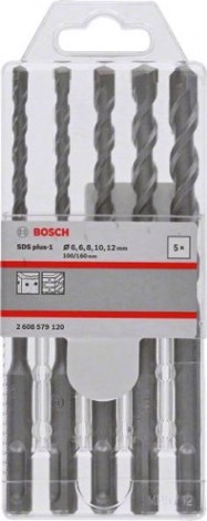 Набор буров BOSCH SDS plus-1 6/6/8/10/12x160мм [2608579120]