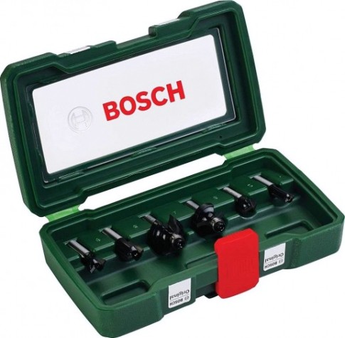 Набор фрез по дереву BOSCH 6 НМ-ФРЕЗ SET 8 мм-ХВ [2607019463]