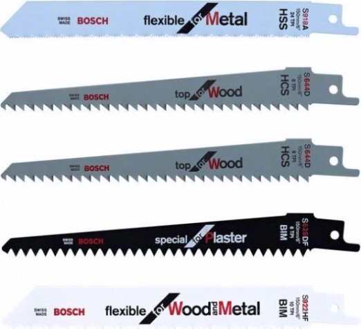 Набор сабельных полотен BOSCH F016800307 5 шт. [F016800307]