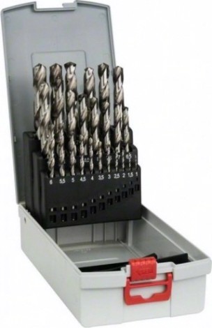 Набор сверл по металлу BOSCH HSS-G (1-13мм) 25 шт. 135° [2608587017]