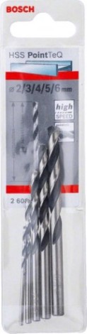 Набор сверл по металлу BOSCH HSS PointTeQ 5 шт D2-6 [2608577345]