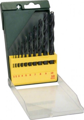 Набор сверл по металлу BOSCH HSS-R (1-10мм) 10 шт. Promoline [2607019442]