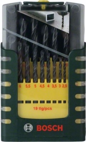 Набор сверл по металлу BOSCH HSS-R D1-10 19 шт [2607017151]