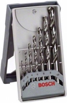 Набор сверл по металлу BOSCH Mini X-Line (7шт) HSS-G, 135° [2608589295]