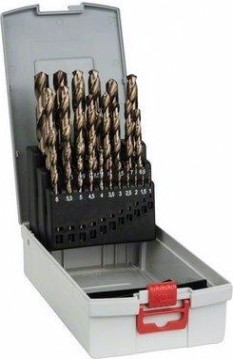 Набор сверл по металлу BOSCH ProBox HSS-Co DIN 338 (1-13мм) 25 шт 135° [2608587018]