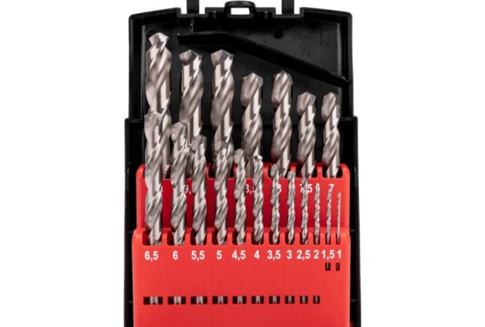 Набор сверл по металлу Kranz KR-91-0635 1-10мм, 19 шт.