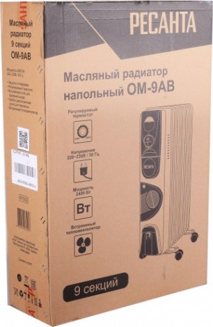 Обогреватель масляный Ресанта ОМ-9АВ [67/3/22]