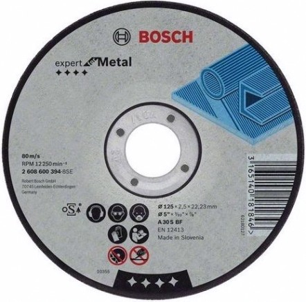 Отрезной круг по металлу BOSCH 115х2,5х22.2 мм A30S-BF Expert for Metal [2608600318]