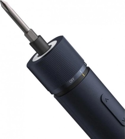 Отвертка аккумуляторная HOTO QWLSD001 с 12 битами в комплекте в кейсе, черная.