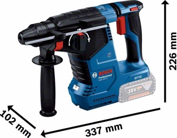Перфоратор аккумуляторный BOSCH GBH 187 LI бесщеточный [0611923022]