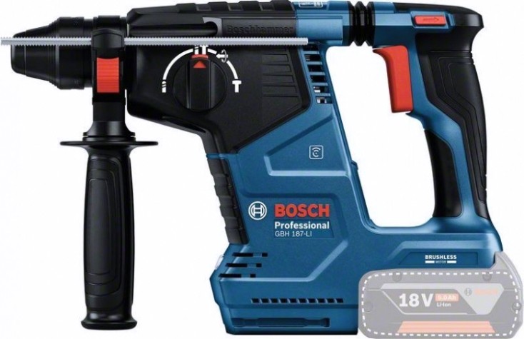 Перфоратор аккумуляторный BOSCH GBH 187-LI без АКБ и ЗУ [0611923020]