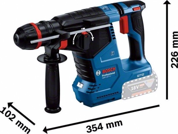 Перфоратор аккумуляторный BOSCH GBH 187-LI ONE Chuck бесщеточный [0611923123]
