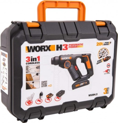 Перфоратор аккумуляторный Worx WX394.3 Перфоратор аккумуляторный Worx WX394.3
