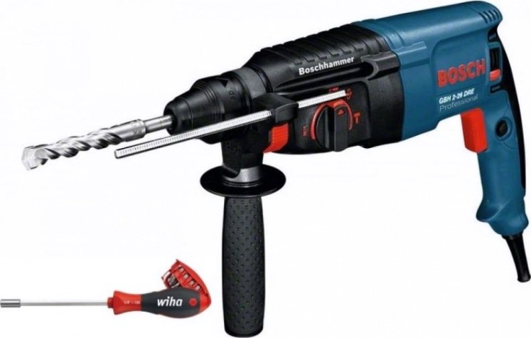 Перфоратор BOSCH GBH 2-26 DRE [0615990K00] отвертка Wiha