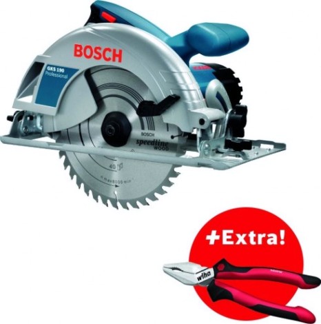 Пила циркулярная сетевая BOSCH GKS 190 [0615990K33] Пассатижи Wiha