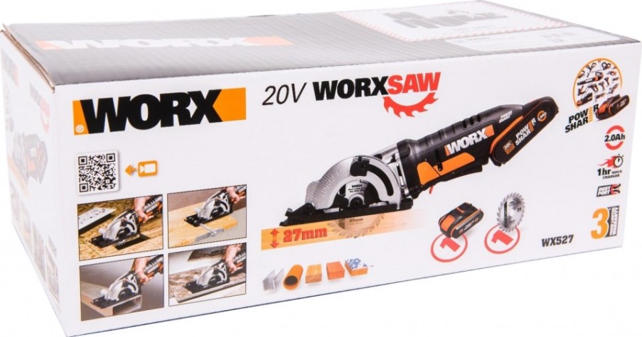 Пила дисковая аккумуляторная Worx SAW WX527 [WX527]